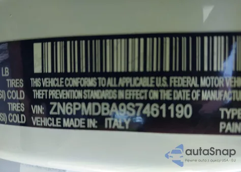 2025 Maserati Grecale Modena z USA, uszkodzony, nr VIN ZN6PMDBA9S7461190